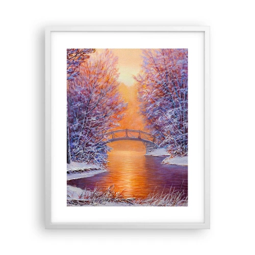 Poster in een witte lijst - Laten we elkaar hier ontmoeten - 40x50 cm