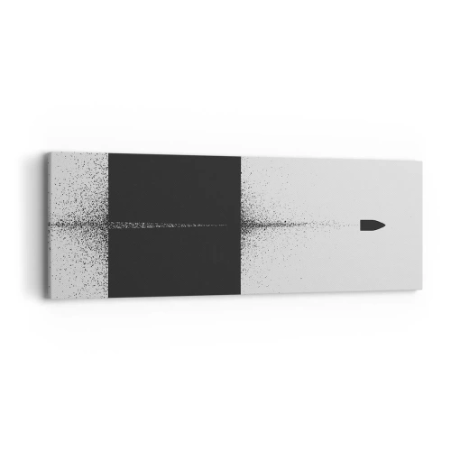 Schilderen op canvas - Rechtstreeks naar het doel - 90x30 cm