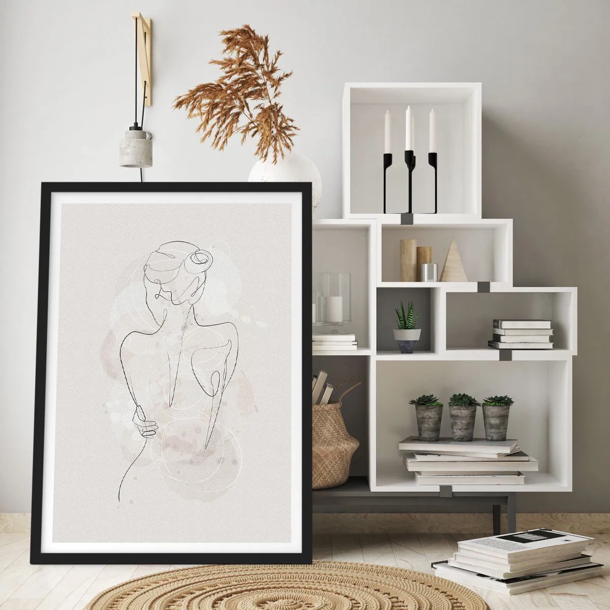 Poster in een zwarte lijst - Als een gevoelig instrument - 30x40 cm