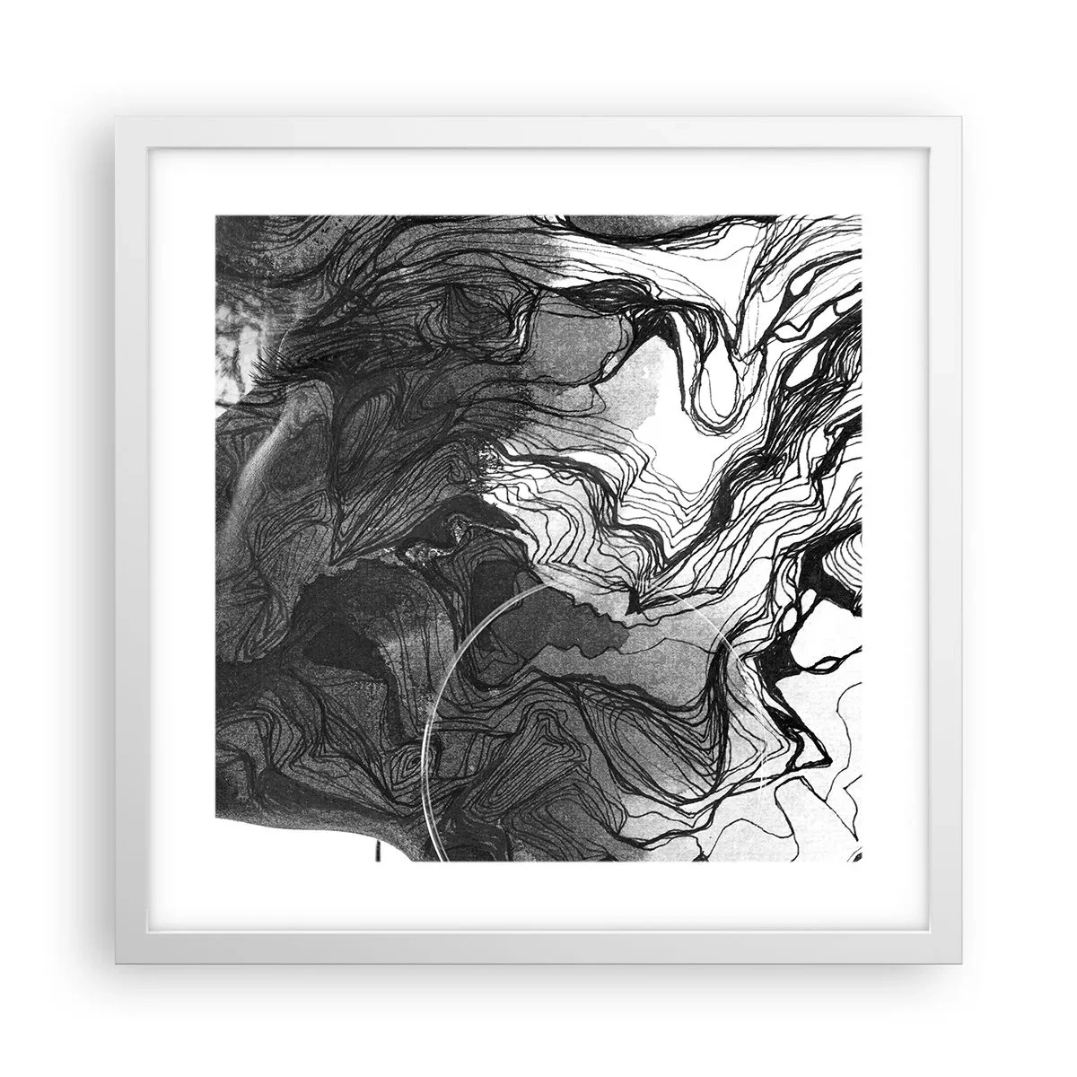Poster in een witte lijst - Verstrikt in dromen - 40x40 cm