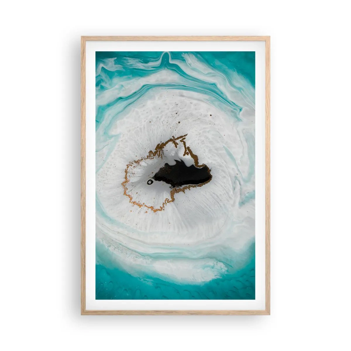 Een poster in een licht eiken lijst - Binnendringen - 61x91 cm
