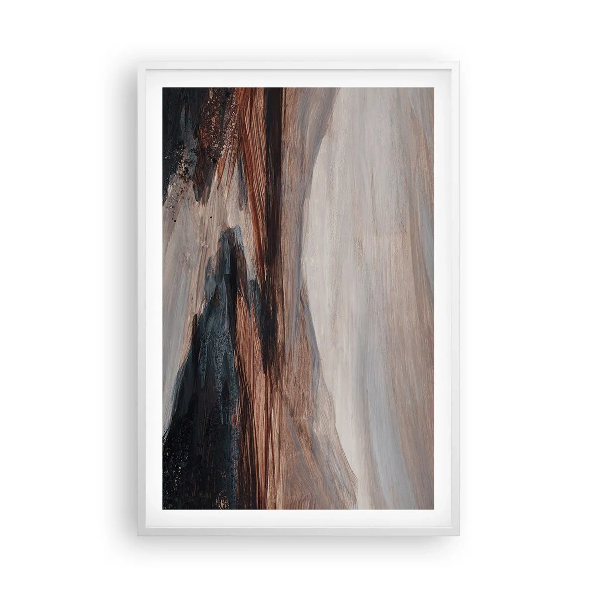 Poster in een witte lijst - Een rustige vallei - 61x91 cm