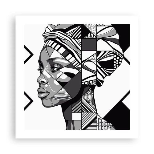 Poster - Etnisch portret - 50x50 cm