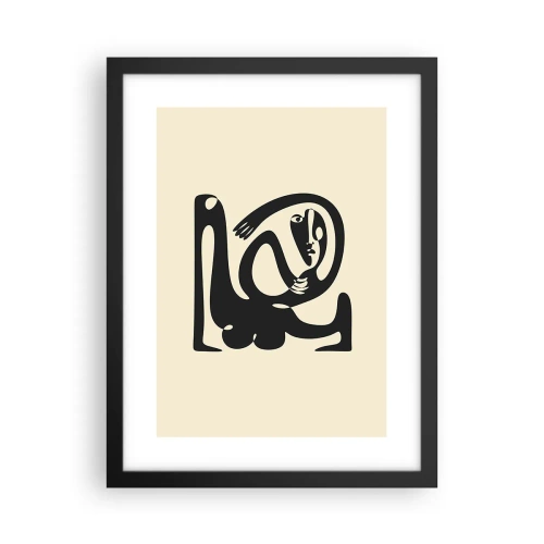 Poster in een zwarte lijst - Bijna Picasso - 30x40 cm