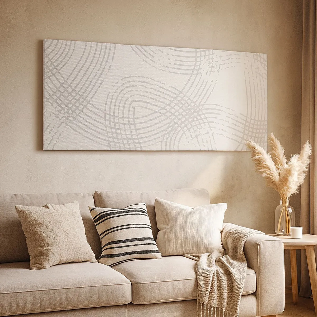 Schilderen op canvas - Er is geen rechte weg - 100x40 cm