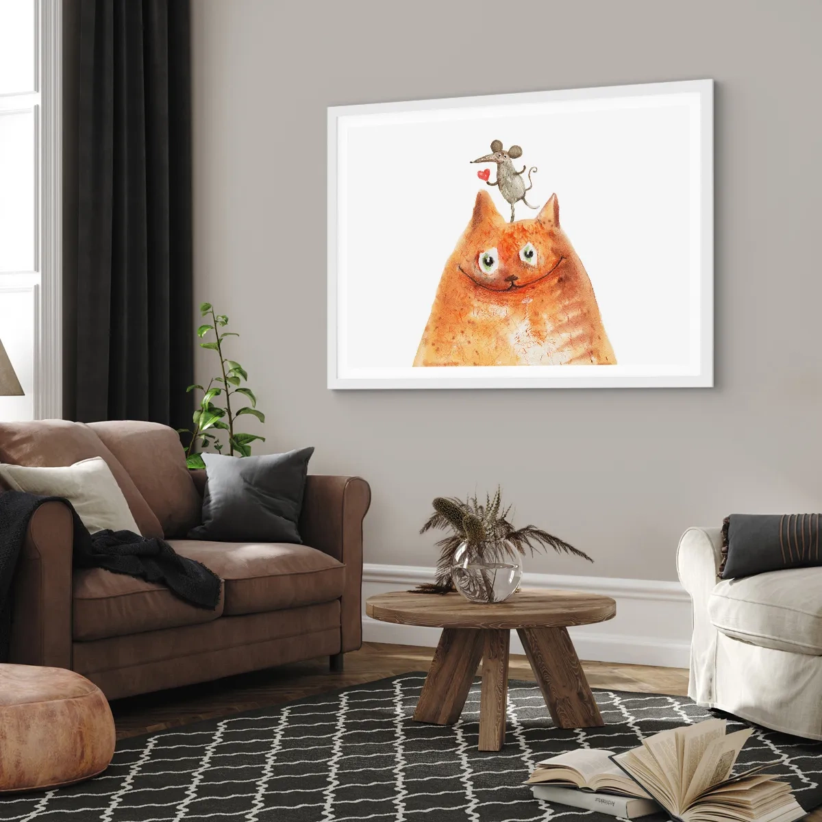 Poster in een witte lijst - De paradoxen van de liefde - 70x50 cm