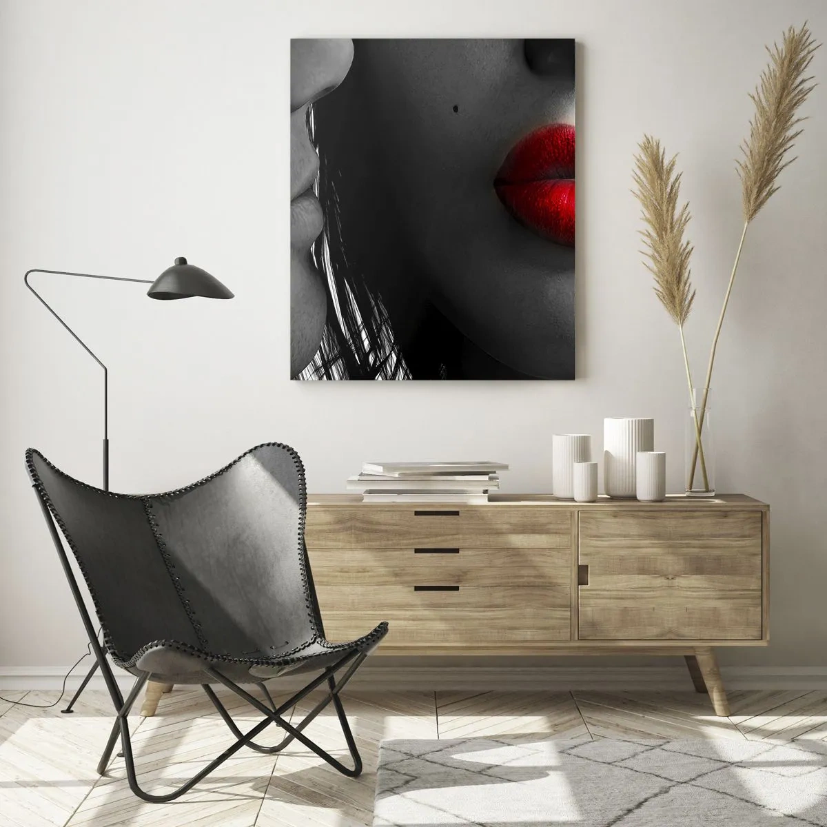 Schilderen op glas - Oog in oog - 50x70 cm