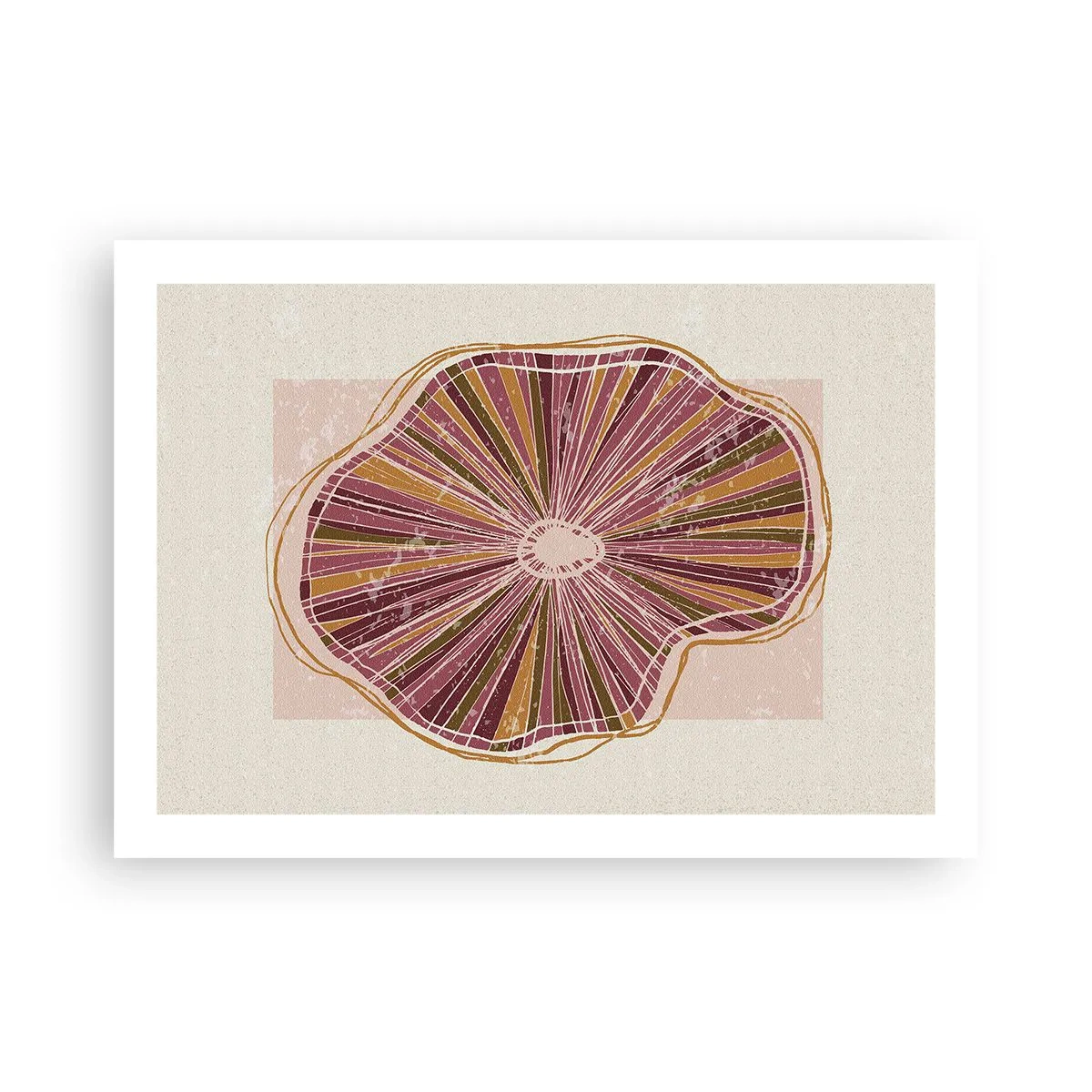 Poster - Stralende abstractie - 70x50 cm