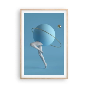 Een poster in een licht eiken lijst - En de planeten zijn gek geworden - 61x91 cm