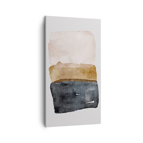 Schilderen op canvas - De samenstelling van de kleuren van de aarde - 45x80 cm