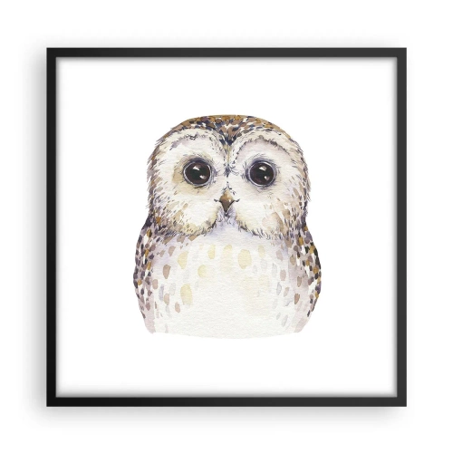 Poster in een zwarte lijst - Kijk in mijn ogen - 50x50 cm