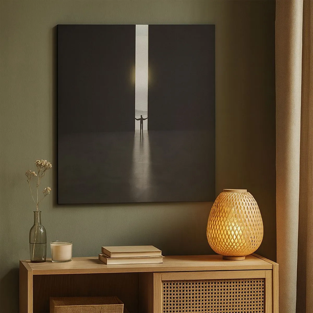 Schilderen op canvas - Een stap naar een mooie toekomst - 30x30 cm