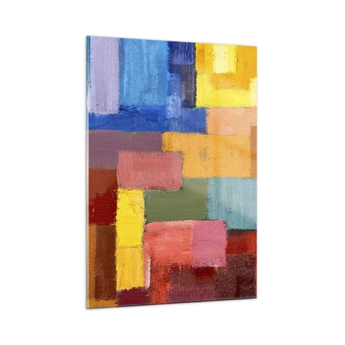 Schilderen op glas - Elk is anders, allemaal kleurrijk - 50x70 cm