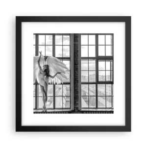 Poster in een zwarte lijst - Stad der Engelen? - 30x30 cm