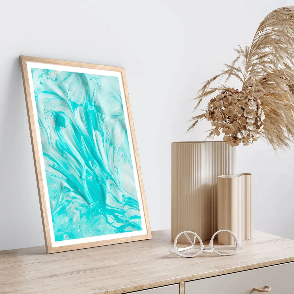 Een poster in een licht eiken lijst - Voor altijd samen - 61x91 cm