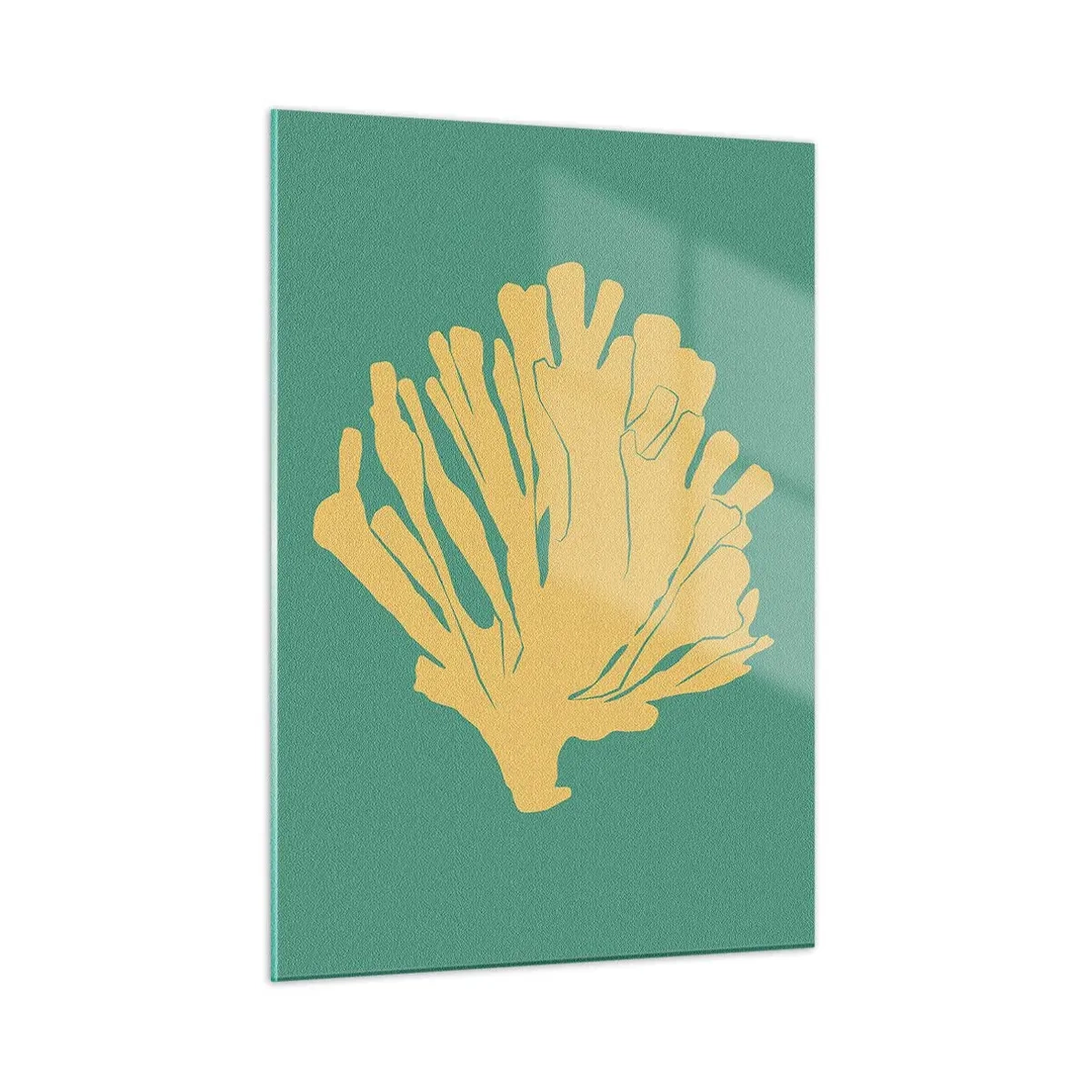 Schilderen op glas - Onderwater bosstruik - 50x70 cm