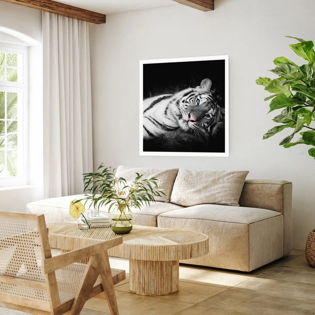 Poster - Wildheid en vrede - 50x50 cm