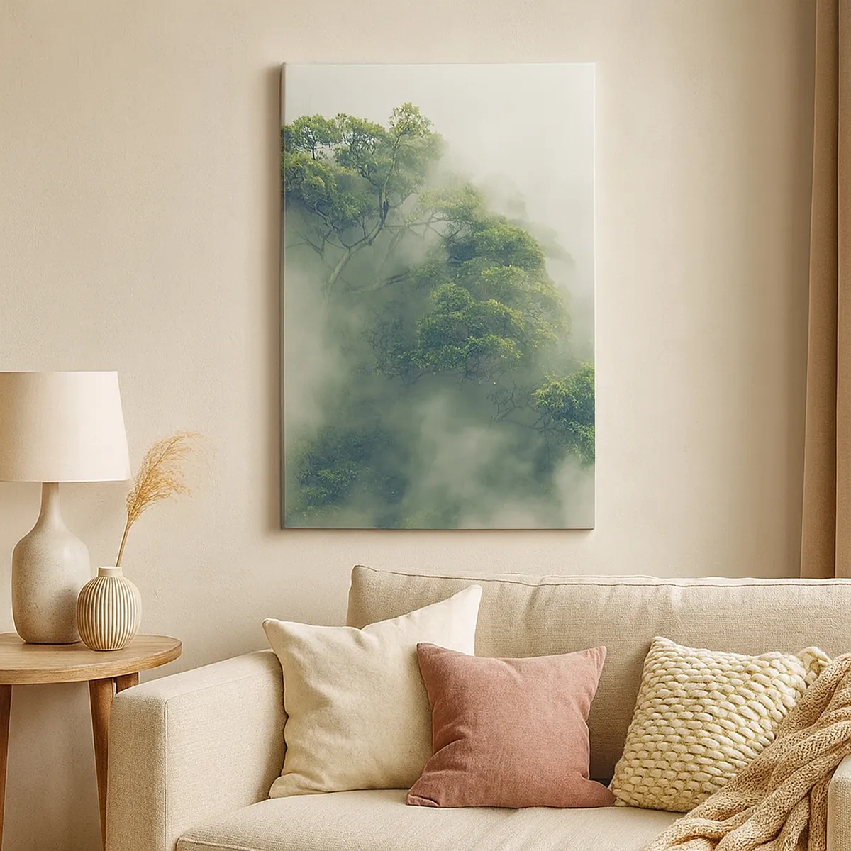 Schilderen op canvas - In mist gehuld - 50x70 cm