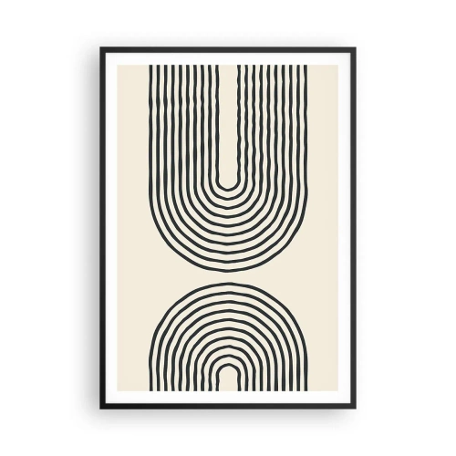 Poster in een zwarte lijst - In een ogenblik ... - 70x100 cm