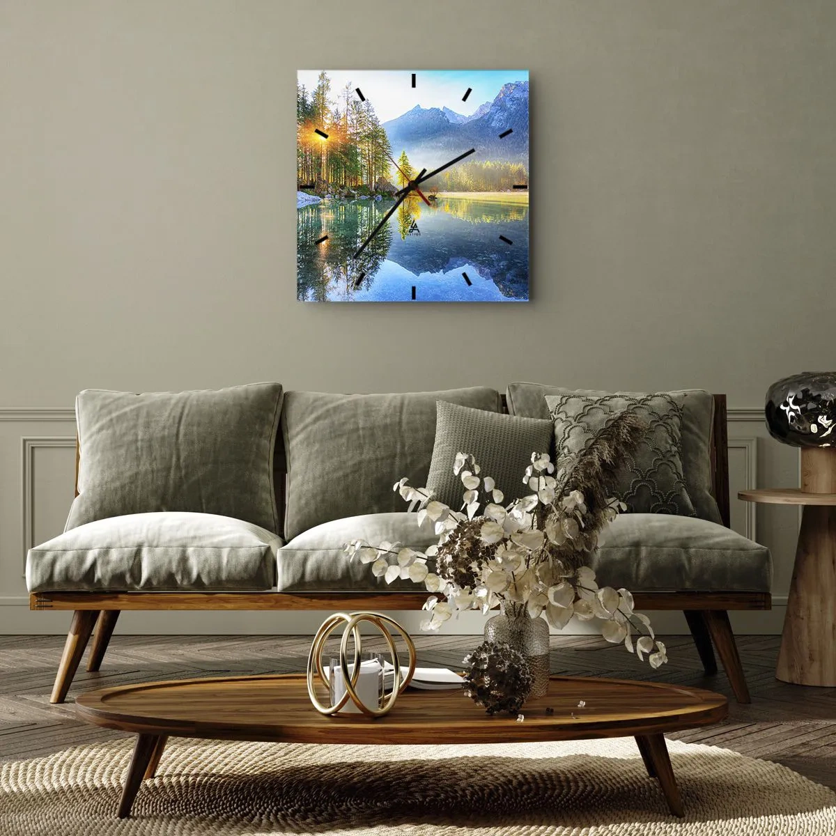 Wandklok - Klok - Majesteit en zoetheid - 40x40 cm