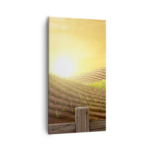 Schilderen op canvas - Een boerderij als uit een sprookje - 55x100 cm