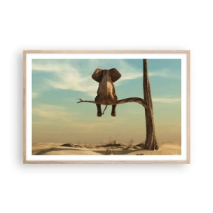 Een poster in een licht eiken lijst - Een nieuw gezichtspunt - 91x61 cm