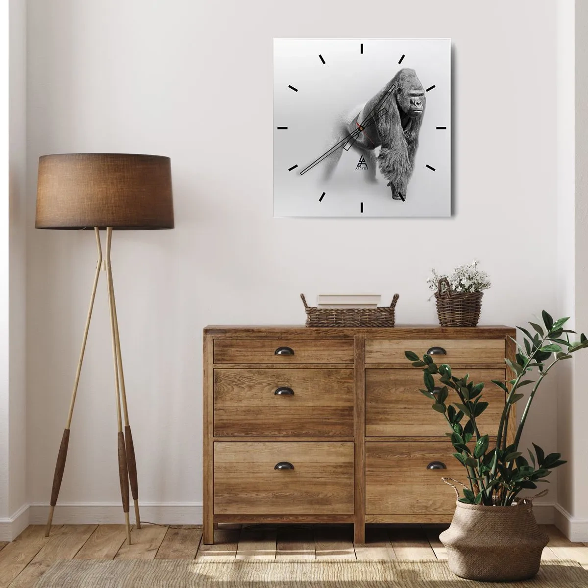 Wandklok - Klok - Vertrouwen in zijn kracht - 30x30 cm