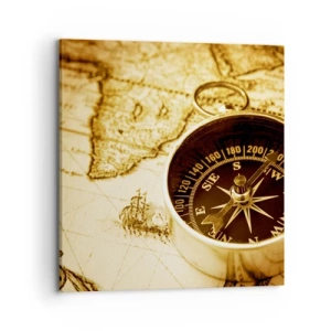 Schilderen op canvas - Oost of west? - 70x70 cm