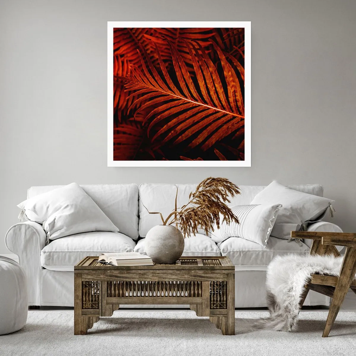 Poster - De hitte van het leven - 60x60 cm