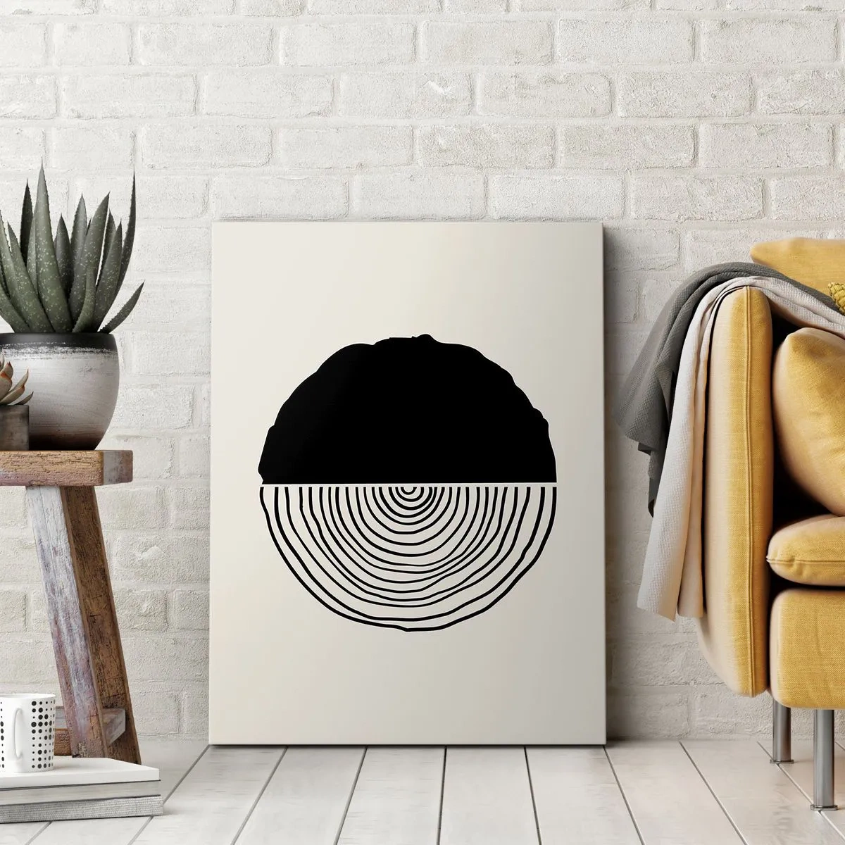 Schilderen op canvas - Half om half - 80x120 cm