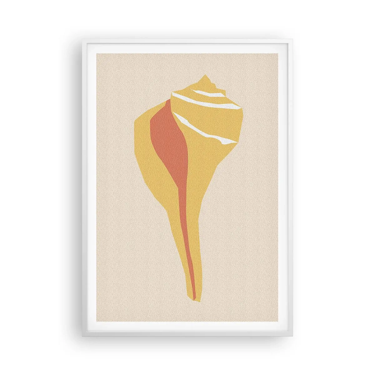 Poster in een witte lijst - Organische abstractie – groei - 70x100 cm