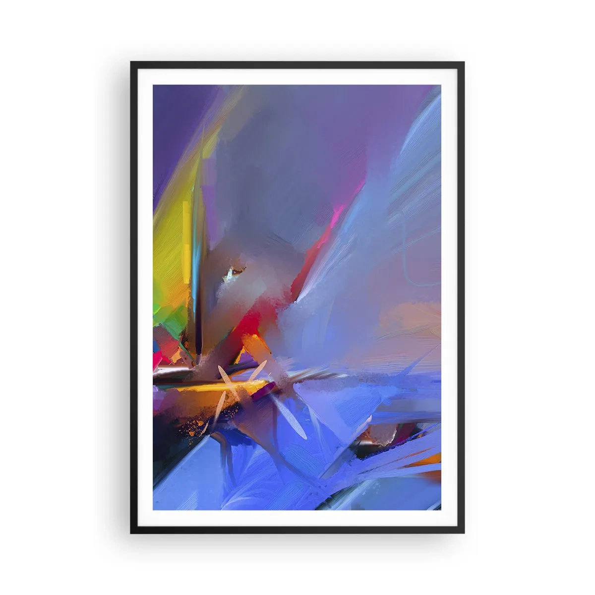 Poster in een zwarte lijst - Propellers als een vogel - 70x100 cm