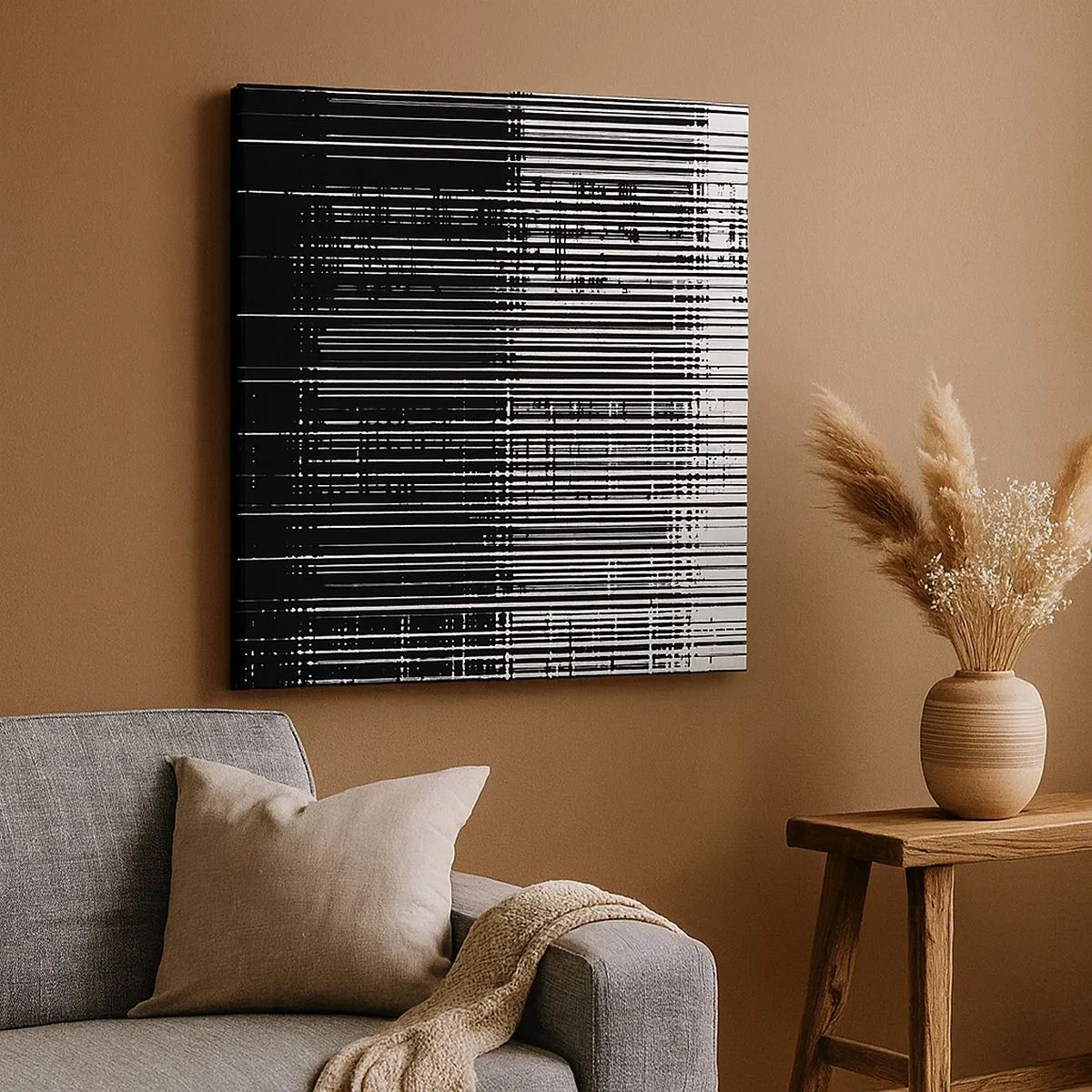 Schilderen op canvas - Golven en vibraties - 30x30 cm