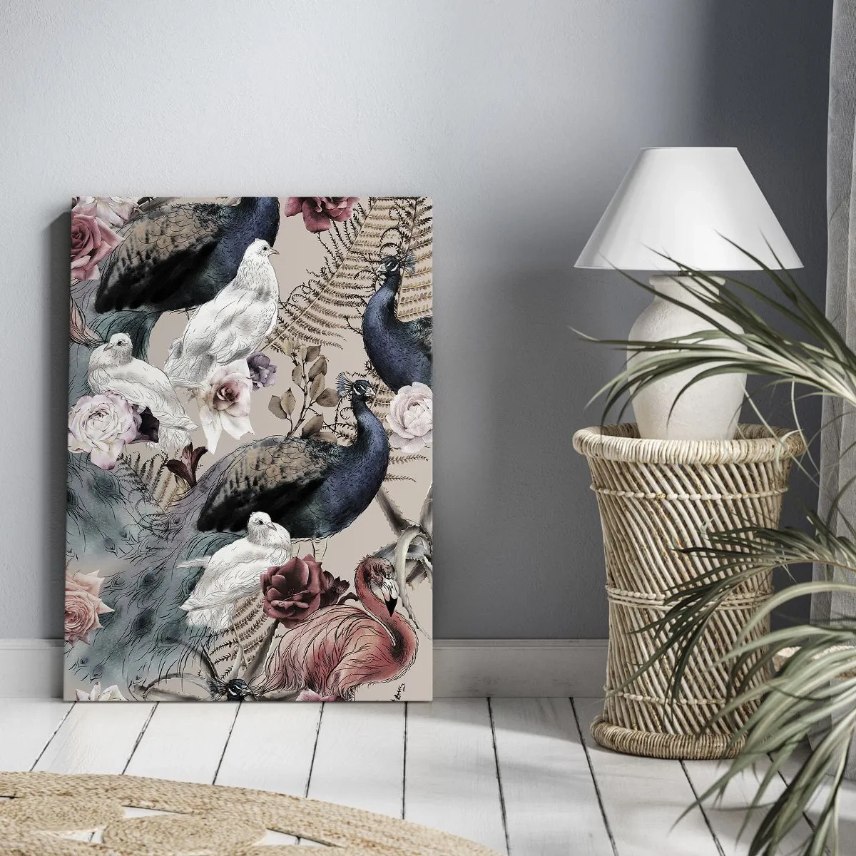 Schilderen op canvas - In de paleistuin - 50x70 cm