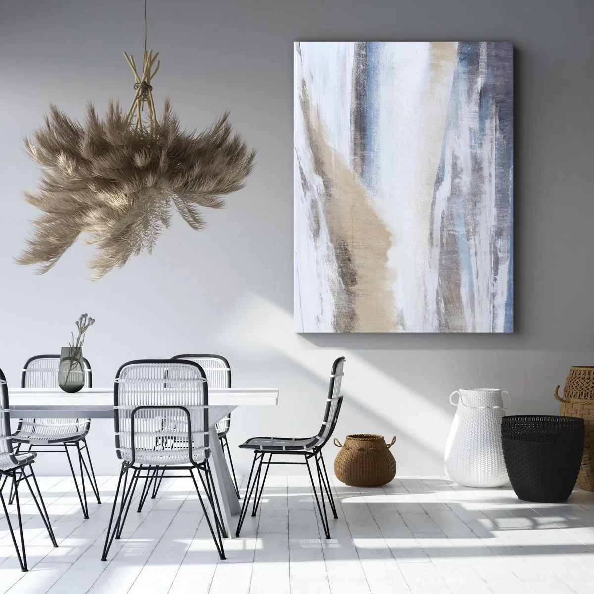 Schilderen op canvas - Winterse compositie - 50x70 cm