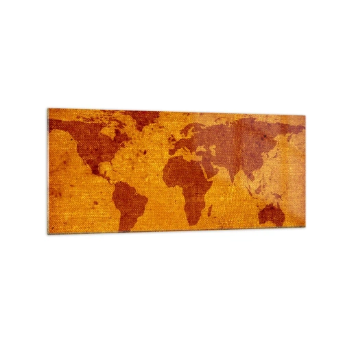 Schilderen op glas - Een uitnodiging om op reis te gaan - 120x50 cm