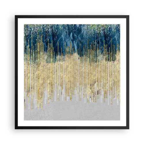 Poster in een zwarte lijst - Vergulde grens - 60x60 cm