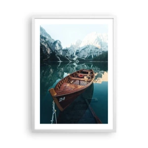 Poster in een witte lijst - Alsof het op glas is geschilderd - 50x70 cm