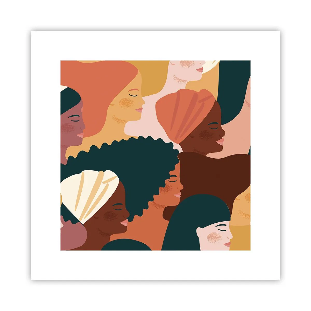Poster - Alleen vrouwelijkheid - 30x30 cm