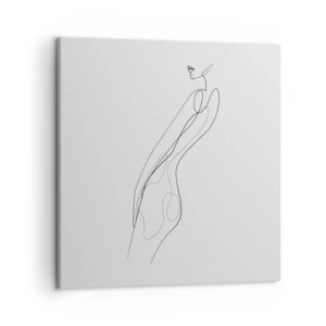 Schilderen op canvas - Gewoon een belofte - 50x50 cm