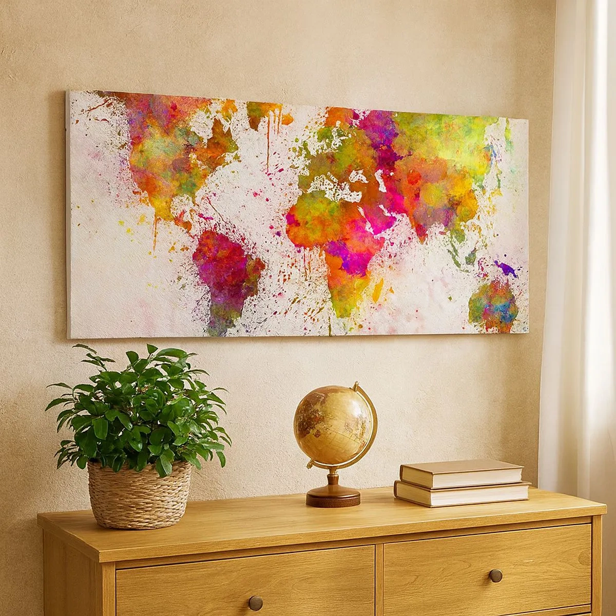 Schilderen op canvas - Op de een of andere manier is het hetzelfde geworden - 100x40 cm