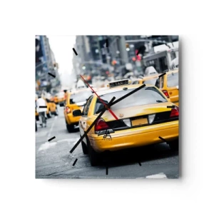 Wandklok - Klok - Alleen in deze stad - 40x40 cm