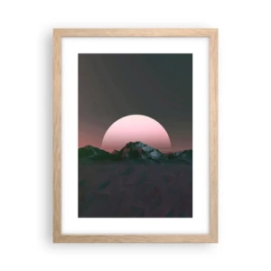 Een poster in een licht eiken lijst - In een naburig sterrenstelsel - 30x40 cm