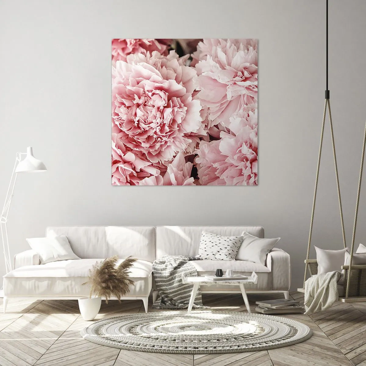 Schilderen op canvas - Roze droom - 30x30 cm