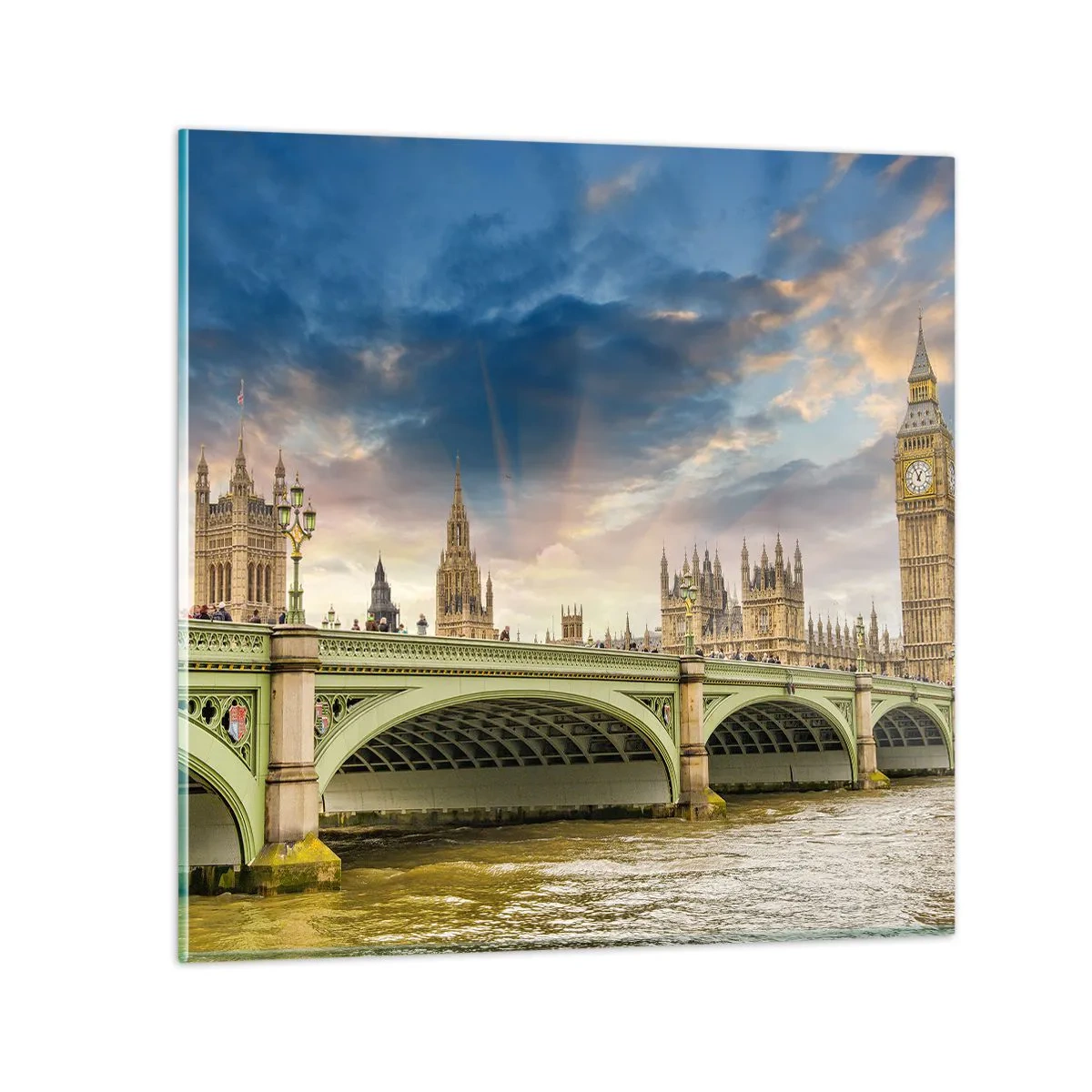 Schilderen op glas - De tijd stond stil in het rijk - 50x50 cm