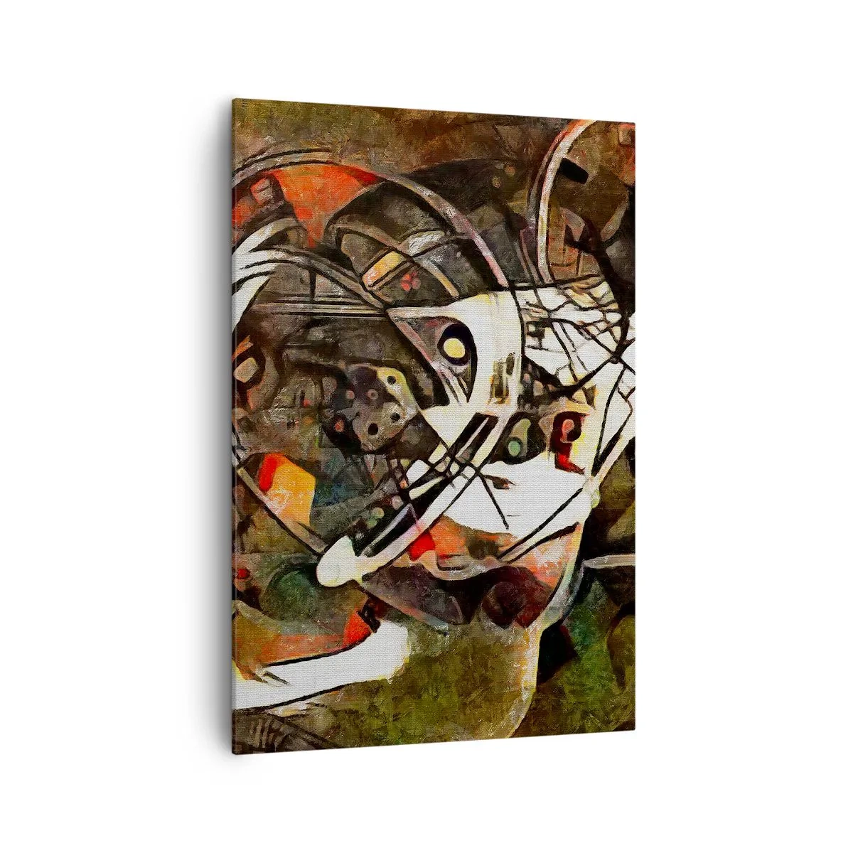 Schilderen op canvas - Hoor je het verkeer? - 70x100 cm