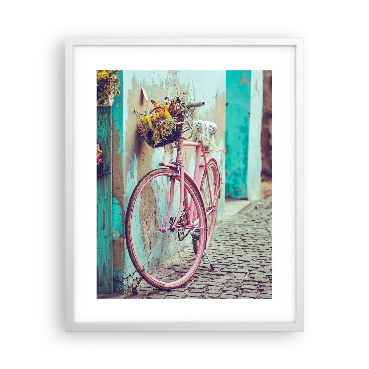 Poster in een witte lijst - Ben zo terug - 40x50 cm