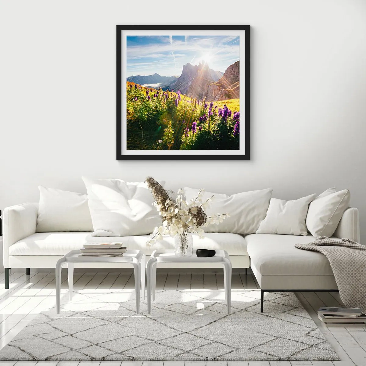 Poster in een zwarte lijst - Het geheime leven van kruiden - 60x60 cm