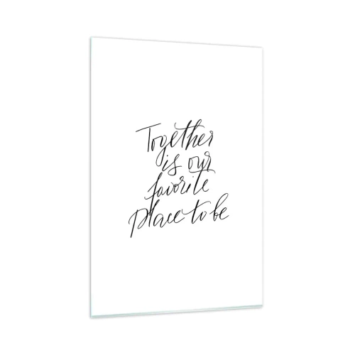 Schilderen op glas - Voel jij het ook? - 80x120 cm