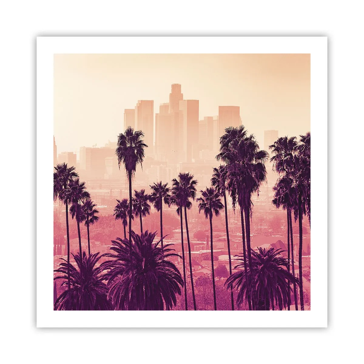 Poster - Californisch landschap - 60x60 cm